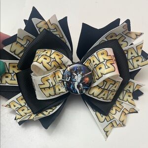 Star Wars Black and White Hair Bow